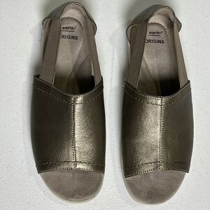 EARTH ORIGINS Women's Carley Connie Wedge Sandal Comfort Platinum size 9M US